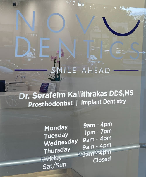 Novudentics Prosthodontics Hours of Operation